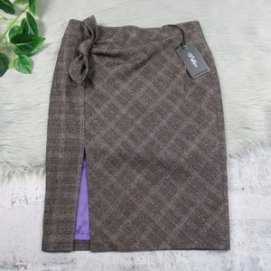 STICKY FINGERS Wool Blend Knot Pencil Skirt Women’s Size 10